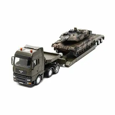 £69.99 • Buy Siku  Military Transport Low Loader With Tank  1:50 8612   UK Seller