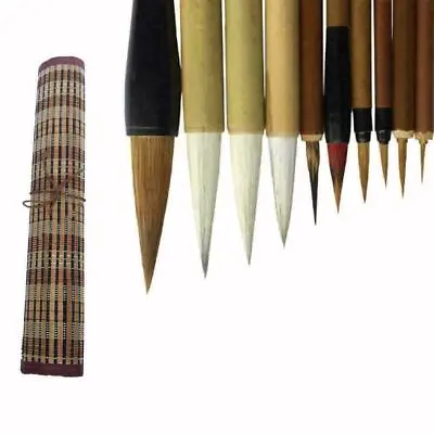 £12.38 • Buy Bamboo Traditional Chinese Calligraphy Brushes Set Supplies Art Painting G3V9