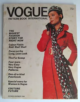 Vogue Pattern Book Magazine - October / November 1969 • $10