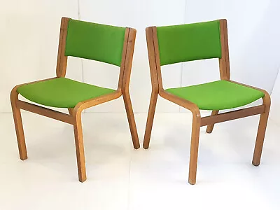 Pair Of Chairs Scandinavian Denmark Of Magnus Olesen 1970 Vintage 70S 70'S • $2048.42