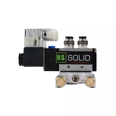 U.S. Solid 4PCS 1/4  5 Way 2 Position Pneumatic Electric Solenoid Valve DC24V • $43.94