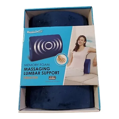 Health Touch Memory Foam Lumbar Support Vibration Pillow Cushion  • $24.90