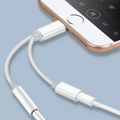 3.5mm AUX For IPhone12 11 XS X 8 7Charger Apater Headphone Jack Charger US • $4.28