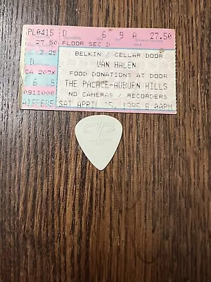 Eddie Van Halen Pick With Ticket Stub • $79.99