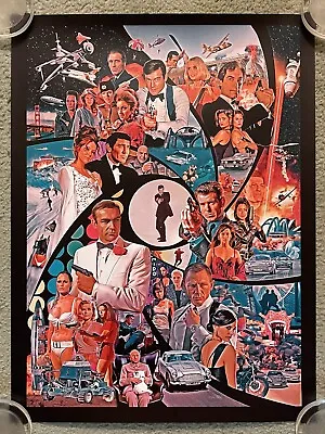 James Bond Goldfinger Goldeneye Skyfall Mondo Print Poster Connery Sean Longmore • $399.99