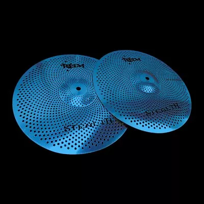 Low Volume Cymbals Rech Stealth 13'' Hi Hat Cymbals Blue • $139