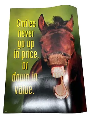 Vtg 2008 Argus Trend Poster Smiling Horse Motivational Classroom Office Poster • $14.99