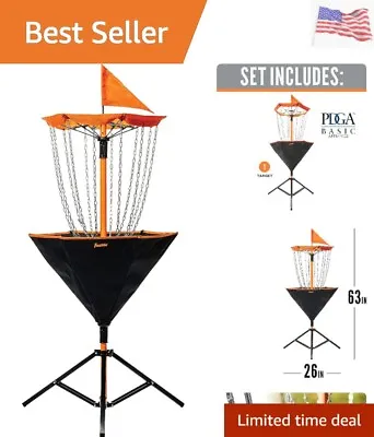 Disc Golf Baskets - Portable Disc Golf Target With Chains Included - Disc Gol... • $114.99