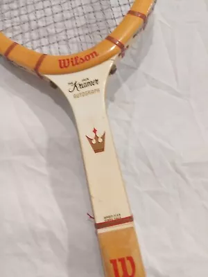 Wilson Jack Kramer Autograph Vintage Wood Tennis Racquet • $21