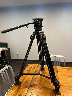 E-image Et-40amm Aluminum Tripod Leg Includes Eh60 Fluid Head W 17.5 Lb Capacity • $189.95