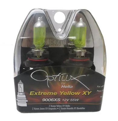  Hella Optilux 9006XS H71071462  Extreme Yellow 12V 55W Pack Of 2 • $18.95