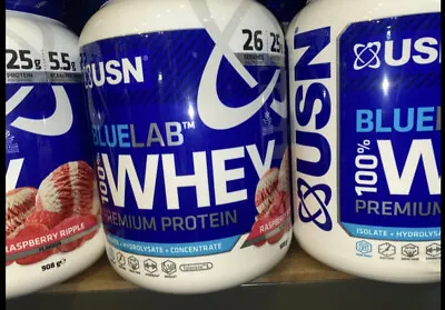 £23.99 • Buy Usn Blue Lab 100% Premium Whey / Whey Protein 908g Tubs 
