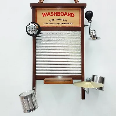 Washboard Percussion Musical Instrument Luthier Made Tabla Lavar + 6 Accessories • $562.06