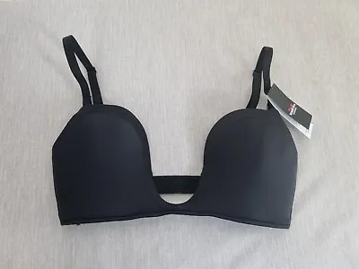 Wonderbra By Maidenform Bra Size 32B Ultimate Plunge Black • £24.95