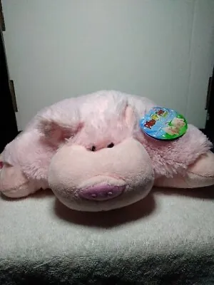 $13.99 • Buy Pillow Pets Pee-Wees 12  Pink Wiggly Pig 2010 Plush Lovee As Seen On TV NWT