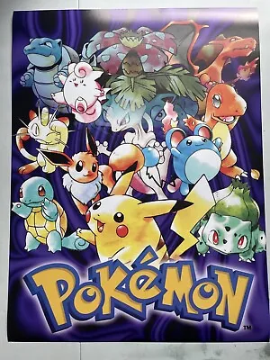 Pokémon 1st Gen Gameboy Movie Poster 18x24” Nintendo Wall Kids Pokemon Pikachu • $19.99