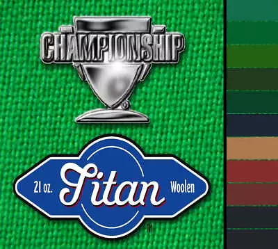 $184.99 • Buy Championship Titan Pool Table Felt