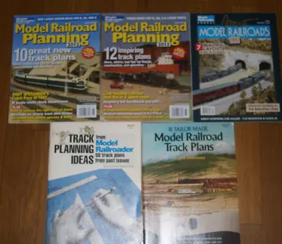 Model  Train Railroads Track Planning Books [5] • $7.50