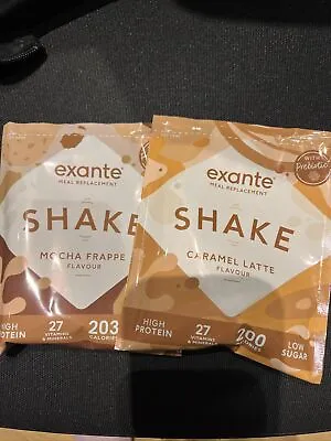 £23.99 • Buy 20 Exante Meal Replacement Low Sugar Coffee Shakes 10 Mocha & 10 Caramel Latte
