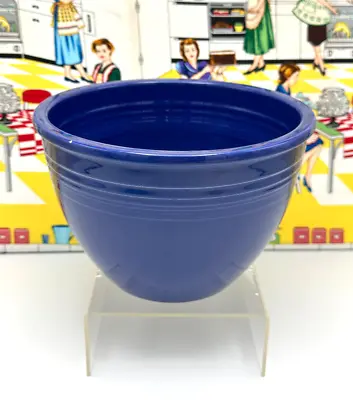 Vintage Fiesta Fiestaware Cobalt Blue #4 Mixing Bowl Nesting Inside Rings • $119.99