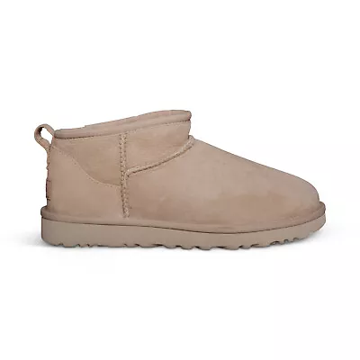 Ugg Ultra Mini Sand Suede Sheepskin Classic Women's Boots Size Us 9/uk 7 New • $199.99