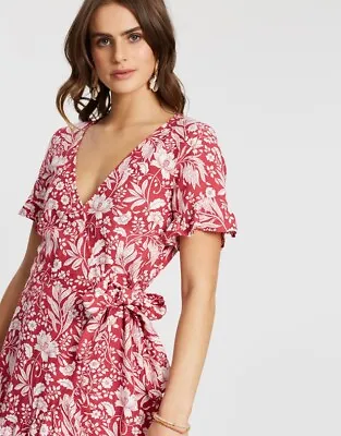 $53.99 • Buy Bnwt Tigerlily Ladies Camali Wrap Dress (rose) Size 6 Rrp $179.99 Last One