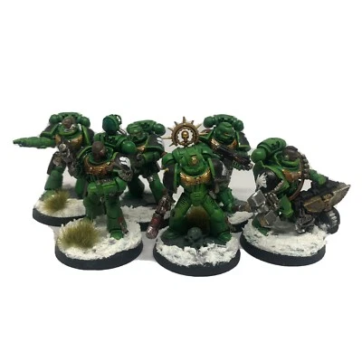 Games Workshop Warhammer 40K Space Marine Salamanders Kill Team Squad. Painted • $90