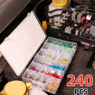 240PCS Assortment 5A-30A Low Profile Micro Mini Blade Fuses Kit For Car Truck • $14.99