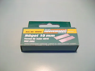 Mannesmann Stapler Nails 1000 Pcs. Set <> 10mm Tacker Staples VPA GS TUV   • £2.99