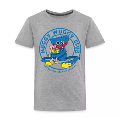 Official Poppy Playtime Huggy Wuggy Club T-Shirt X-Small Heather Gray • £13.50