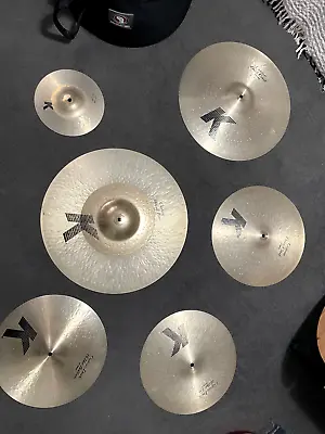 Zildjian K DARK Cymbal Set - K Dark Cymbals & Hats K Dark Hybrid Ride & Splash • $1700