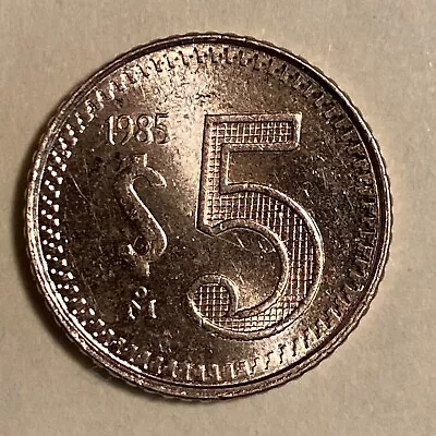 1985 Mexico 5 Pesos • $1.89