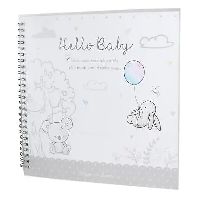 Hugs And Kisses New Baby Keepsake Journal Milestone Record Book - Unisex • £6.29