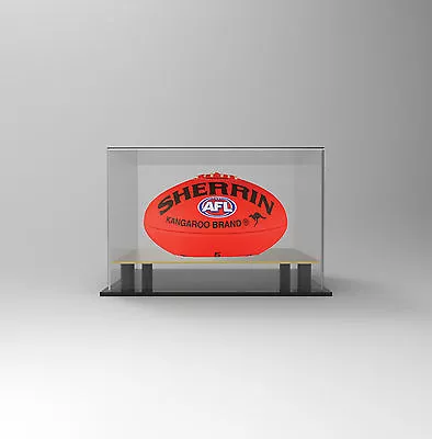 Football / AFL Deluxe Acrylic Perspex  Display Case - Display - GOLD Mirror  • $120