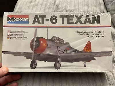 Monogram AT-6 Texan Model Airplane Kit 1:48 Scale Vintage Aircraft 1979 Sealed • $21.50