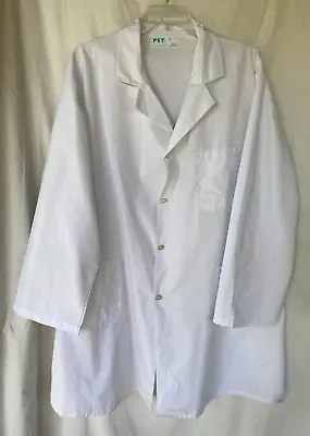 Vtg..pst..lab Trench Work..white..coat..new Old Stock..men 56 • $49.99