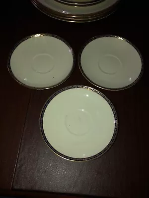 3 MINTON  ST JAMES  PATTERN SAUCERS MADE IN ENGLAND Bone China • $17.98