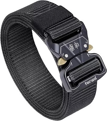 FAIRWIN Tactical Belt 1.5 Inch Belts For Mens Nylon Web Work Belt With Heavy Dut • $22.94