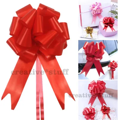 £2.79 • Buy 50 Pull Bows 50mm Wedding Car Gift Wrap Ribbon Florist WATERPROOF Decorations UK