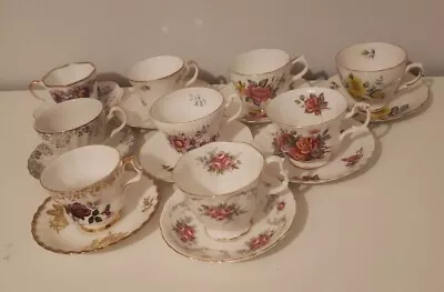 Mix And Match Tea Cup And Saucers Vintage Tea Cups Match The Saucers Bulk Lot. • $150