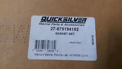 Incomplete 27-879194152 Mercury Gasket Set Cummins/mercruiser Diesel Qsd-4.2l • $595