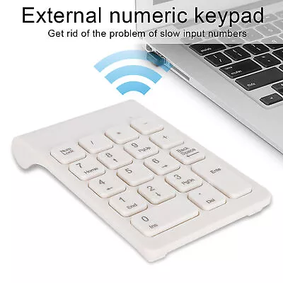 (White)2.4G Wireless Mini Numeric Keypad Mini Keyboard Number Pad USB Receiv REL • £11.55