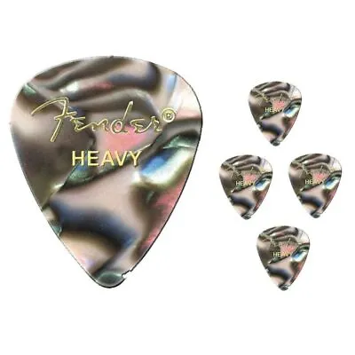 Fender Premium Colored Celluloid Guitar Picks 351 Abalone Heavy - 5 Picks • $8.74