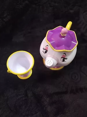 Disney Princess Beauty And The Beast Talking Mrs. Potts 5  Teapot & Teacup Cup • $7.80