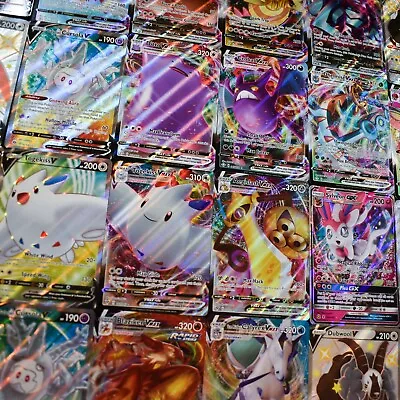 $11.99 • Buy Pokemon Card Lot 30 Authentic TCG Cards 1 Ultra Rare - GX EX V VM & Holos NM