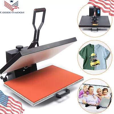 16x24 Inches Heat Press Machine 2800W Clamshell Sublimation Printer For T-shirt • $275.50