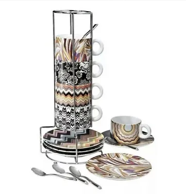 Missoni 16 Pc Stoneware Stacking Espresso Set With Spoons Target Exclusive NIP • $119.99