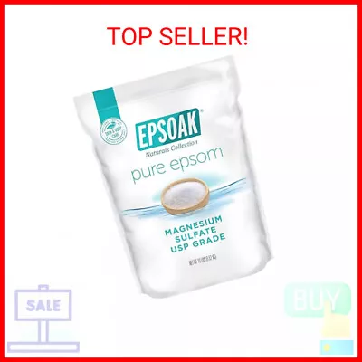 Epsoak Epsom Salt 19 Lb. Bulk Resealable Bag Magnesium Sulfate USP • $42.86