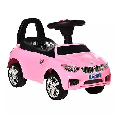 Ride On Sliding Car Baby Toddler Horn Music W/ Lights Storage No Power - Pink • £40.94