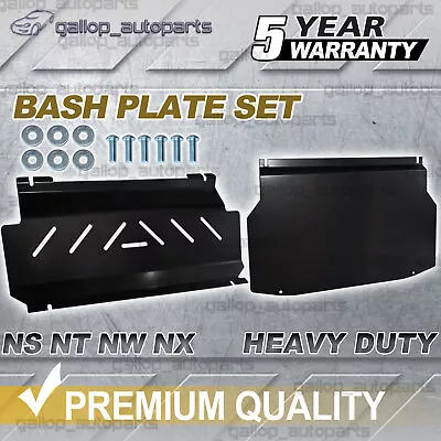 Bash Plates Sump Guard For Mitsubishi Pajero NS NT NW NX 2006-2022 Black H/Duty • $175.10